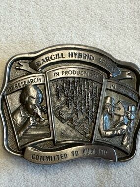 Vintage Cargill Hybrid Seeds Commemorative Belt Buckle 126/1000 New